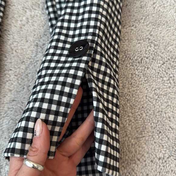 Joseph Ribkoff Black & White Gingham Pants | Stretch Slim Fit | Approx. Size 25 - Picture 2 of 11